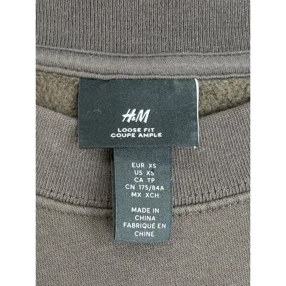 H&M Brown Beverly Hills Crewneck Graphic Pullover Sweatshirt | Gunge Streetwear - Picture 12 of 13